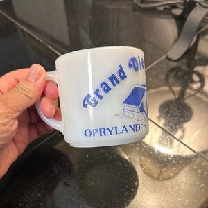 Opryland White and Blue Mug